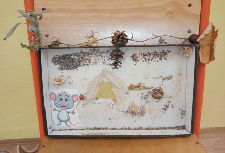 Výtvarná výchova - Jak se myška chystala na zimu